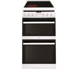 AMICA  508DCE2Ta(W) 50 cm Electric Cooker - White